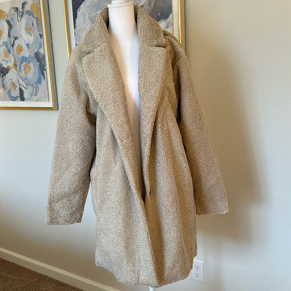 Teddy bear fleece coat